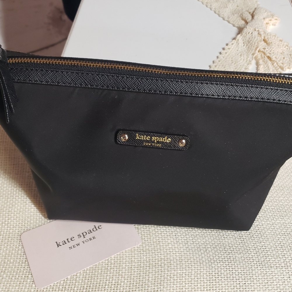 Kate Spade black Cosmetic bag